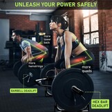 Zwarte Olympische Trap Barbell voor Deadlifts, Squats en Farmers Walk