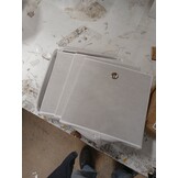 vidaXL Opbergboxen met deksel 4 st 32x32x32 cm stof wit