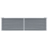 vidaXL Plantenbak verhoogd 160x40x45 cm gegalvaniseerd staal grijs