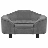 vidaXL Hondenbank Grijs Pluche - 67x47x36 cm (34% Korting)