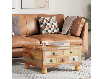 VidaXL Salontafel Gerecycled Hout - 70x70x38 cm - 35% Korting