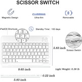 Blauwe iPad Hoes met AZERTY Toetsenbord | 37% Korting