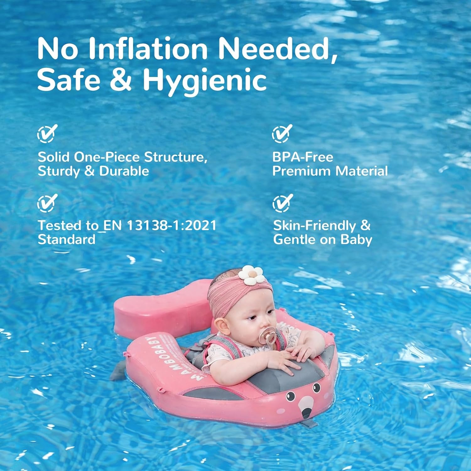 HECCEI Mambobaby Zwemring Baby (3-24m) - Niet Opblaasbaar - 40% Korting!