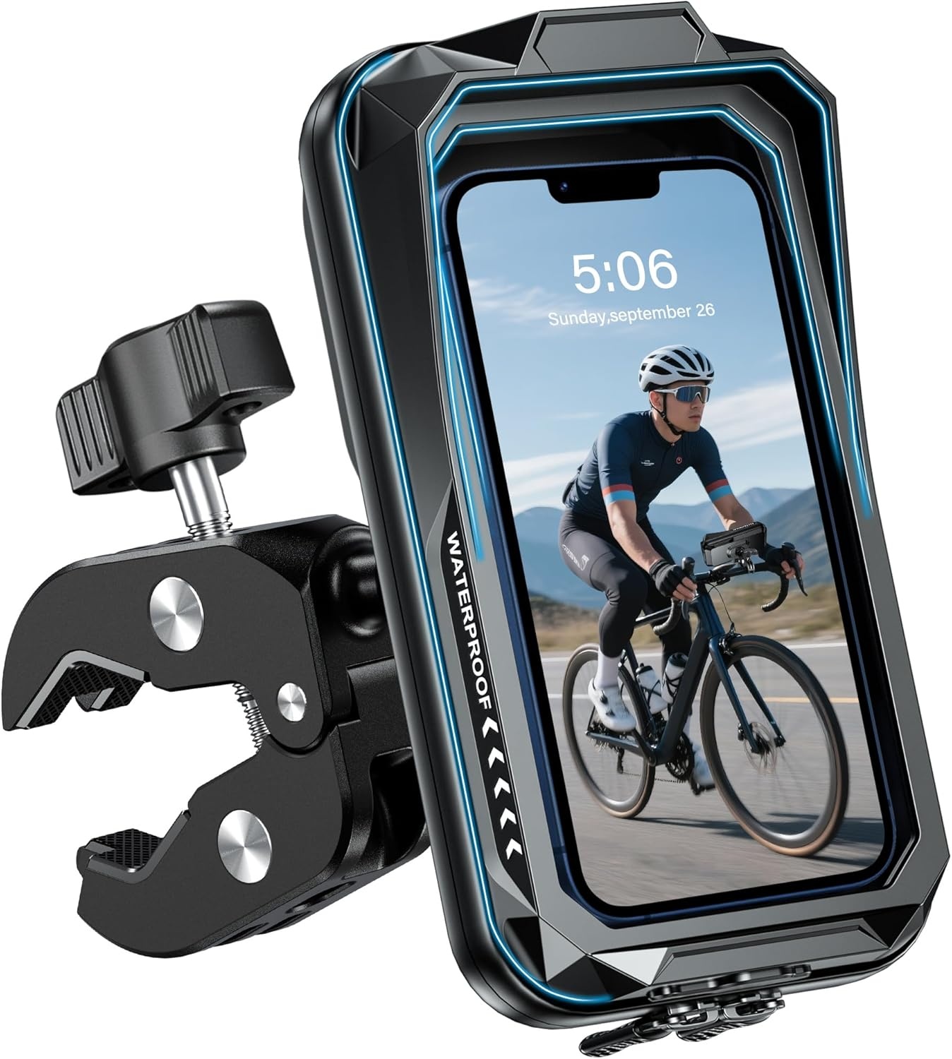 Universele Fiets/Motor Telefoonhouder Zwart - 23% Korting