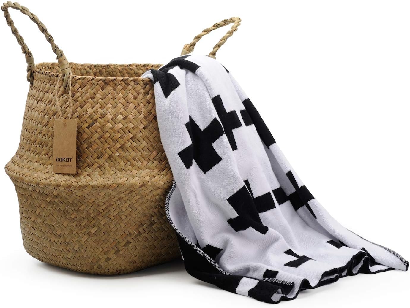 Zeegras Opbergmand met Handvat - 36x31cm - 23% Korting