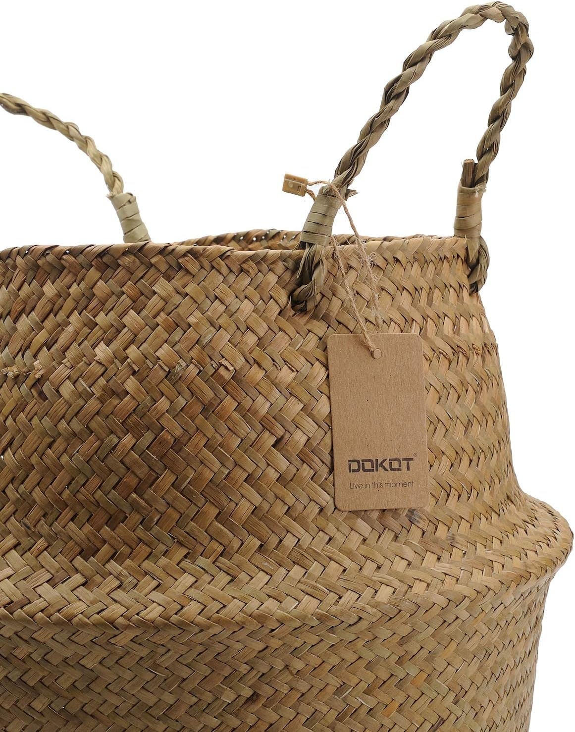 Zeegras Opbergmand met Handvat - 36x31cm - 23% Korting