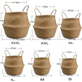 Zeegras Opbergmand met Handvat - 36x31cm - 23% Korting