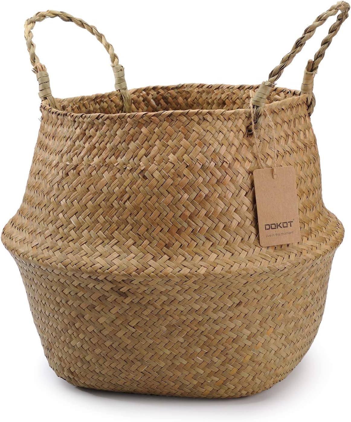 Zeegras Opbergmand met Handvat - 36x31cm - 23% Korting