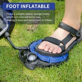 Naturehike draagbare campingdouche met voetpomp - 11 liter, Zwart