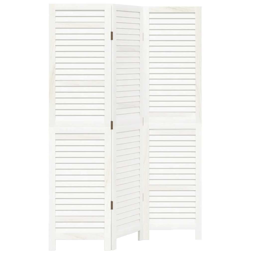 vidaXL Kamerscherm Paulowniahout Wit - 40% Korting!