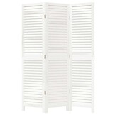 vidaXL Kamerscherm Paulowniahout Wit - 40% Korting!