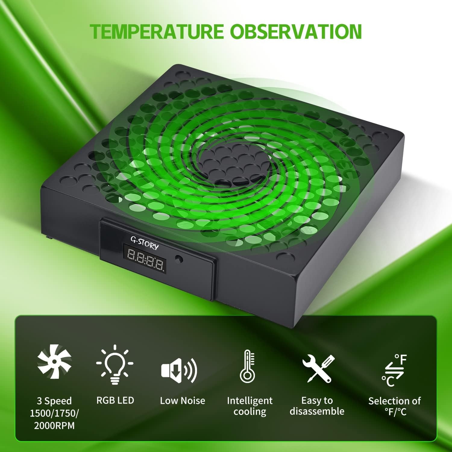 Zwarte Xbox Series X Koelventilator met LED - 20% Korting