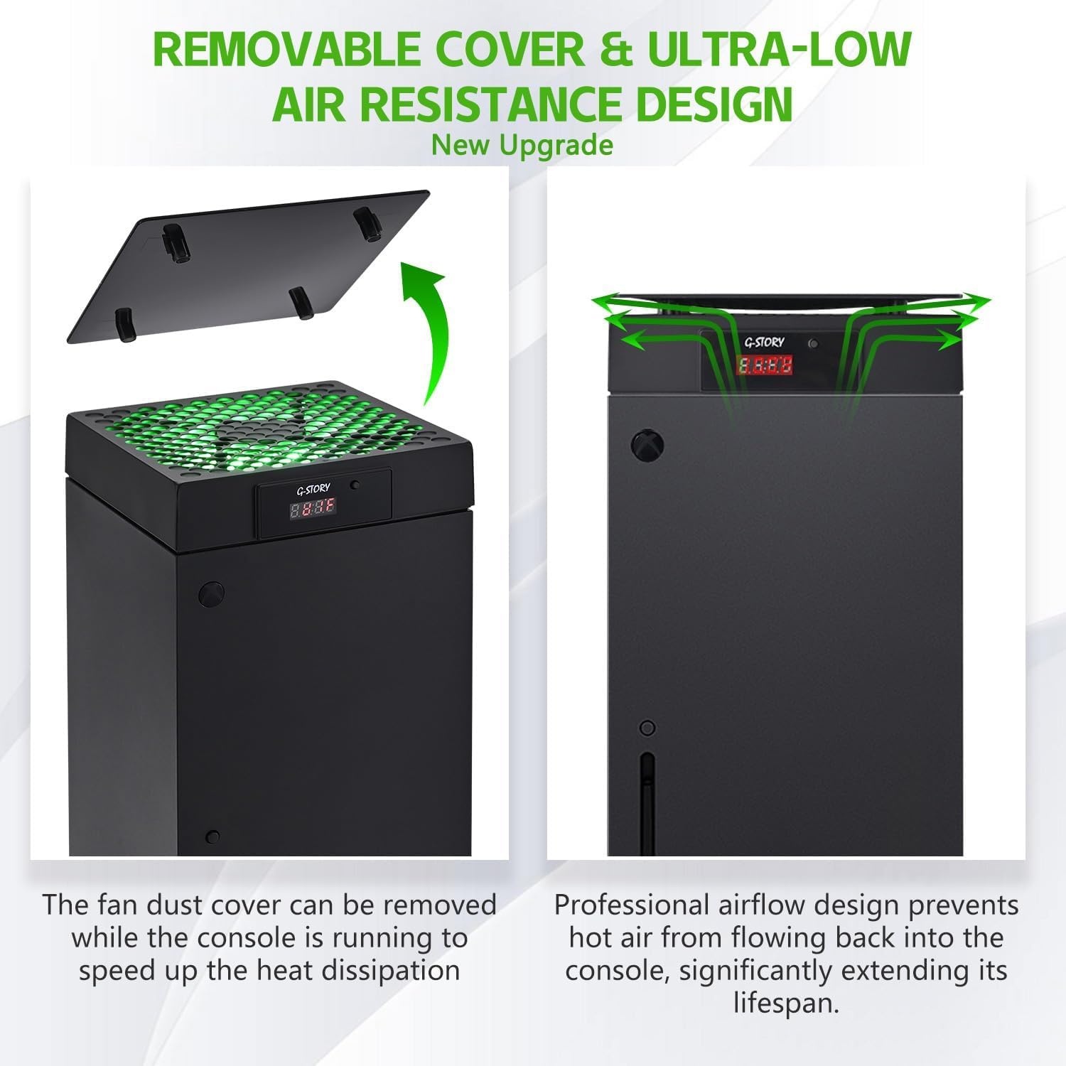 Zwarte Xbox Series X Koelventilator met LED - 20% Korting