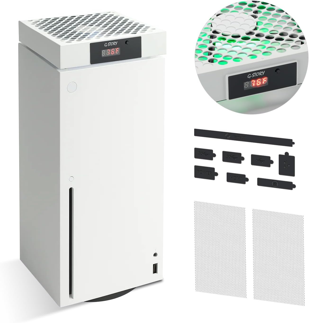 Zwarte Xbox Series X Koelventilator met LED - 20% Korting