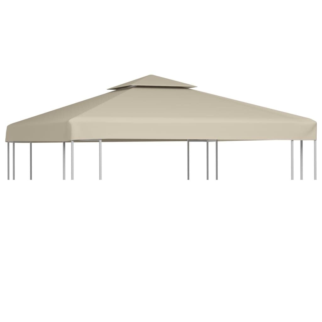 vidaXL Vervangend tentdoek prieel 310 g/m² 3x3 m beige