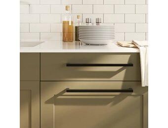 vidaXL Handvatten 5 st 320 mm roestvrij staal zwart