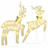 VidaXL LED Rendieren (2 stuks) Warmwit - 55% Korting!