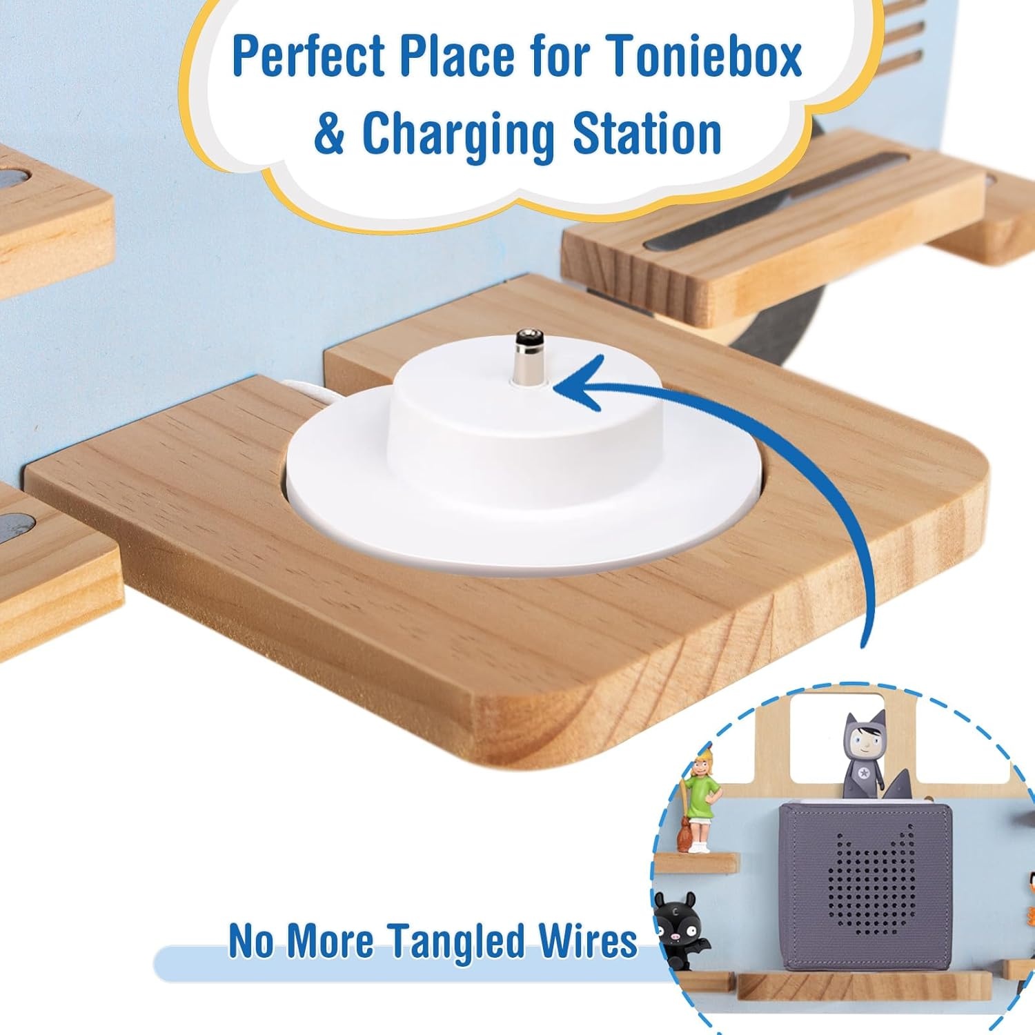 Magnetisch Toniebox & Tonies Rek - Blauw (34% Korting)