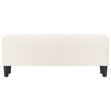 vidaXL Bankje Crème Kunstleer 100x35x41 cm | 39% Korting