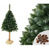 Kunstkerstboom 180cm - Op stam met Sneeuw & Glitter - 45% Korting