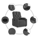 vidaXL Verstelbare Fauteuil - Donkergrijs - 47% Korting