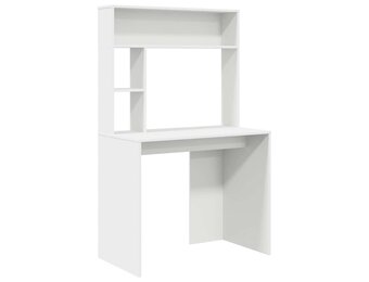 Wit Bureau met Opbergplanken - 53% Korting!