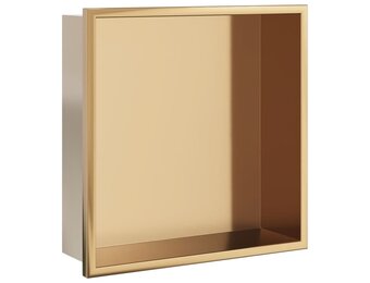 vidaXL Douchenis Goudkleurig - 32x32x9 cm - 33% Korting