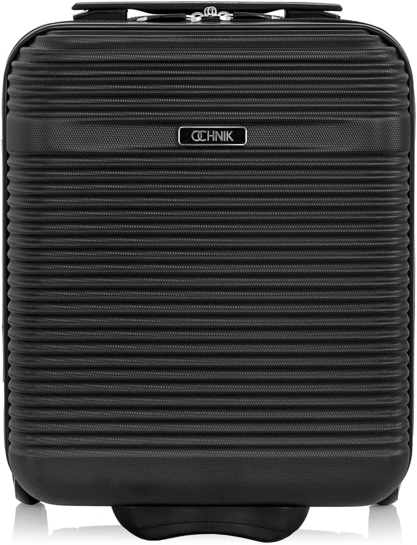 OCHNIK Kabinekoffer XS Zwart - Lichtgewicht ABS Hardschalenkoffer met 2 wielen (40x30x18 cm)