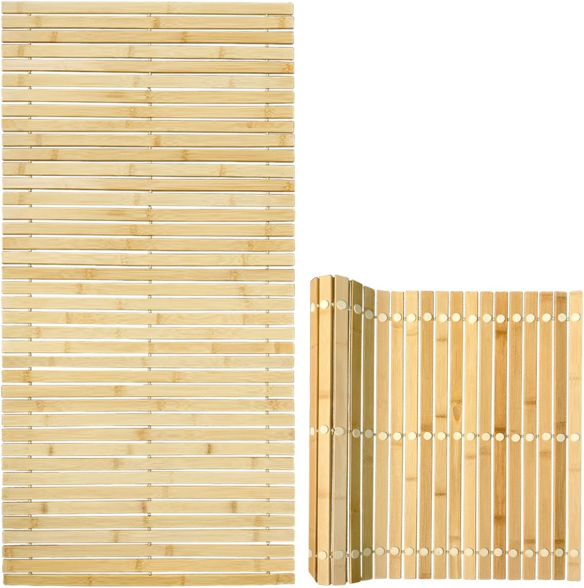 Bamboe Badmat / Sauna Douchemat Rolbaar 100 x 50 cm