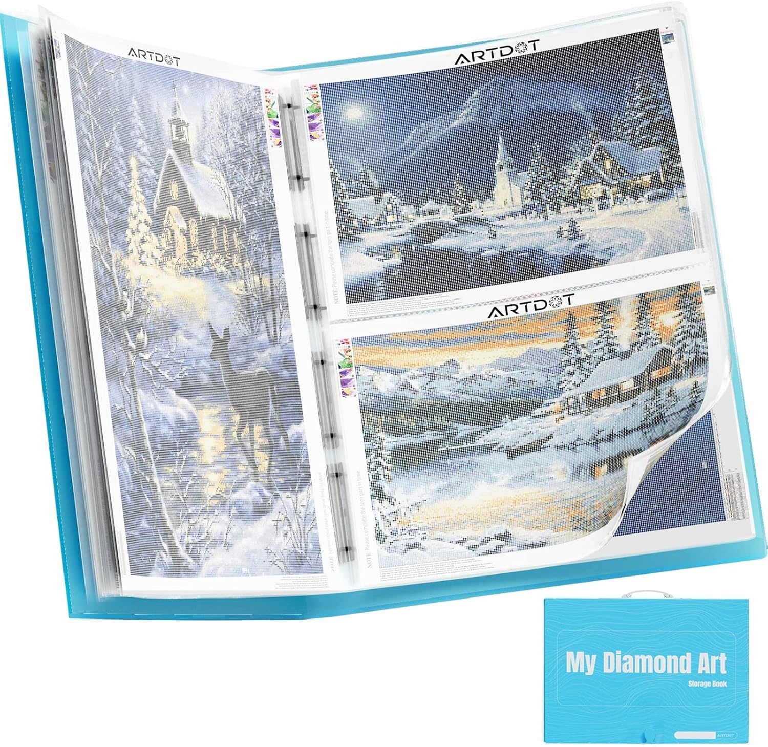 ARTDOT A1 Diamond Painting Album Map met Handvat - Zwart - A1/A2/A3/A4 formaat