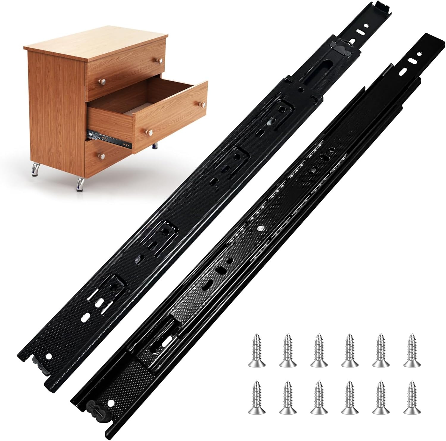 Zwarte Ladegeleiders 20" (4 Paren) - 22% Korting!