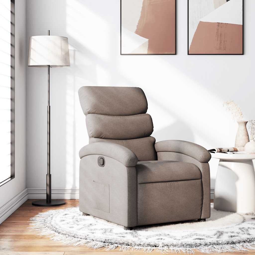 vidaXL Fauteuil Taupe Verstelbaar - 67% Korting!