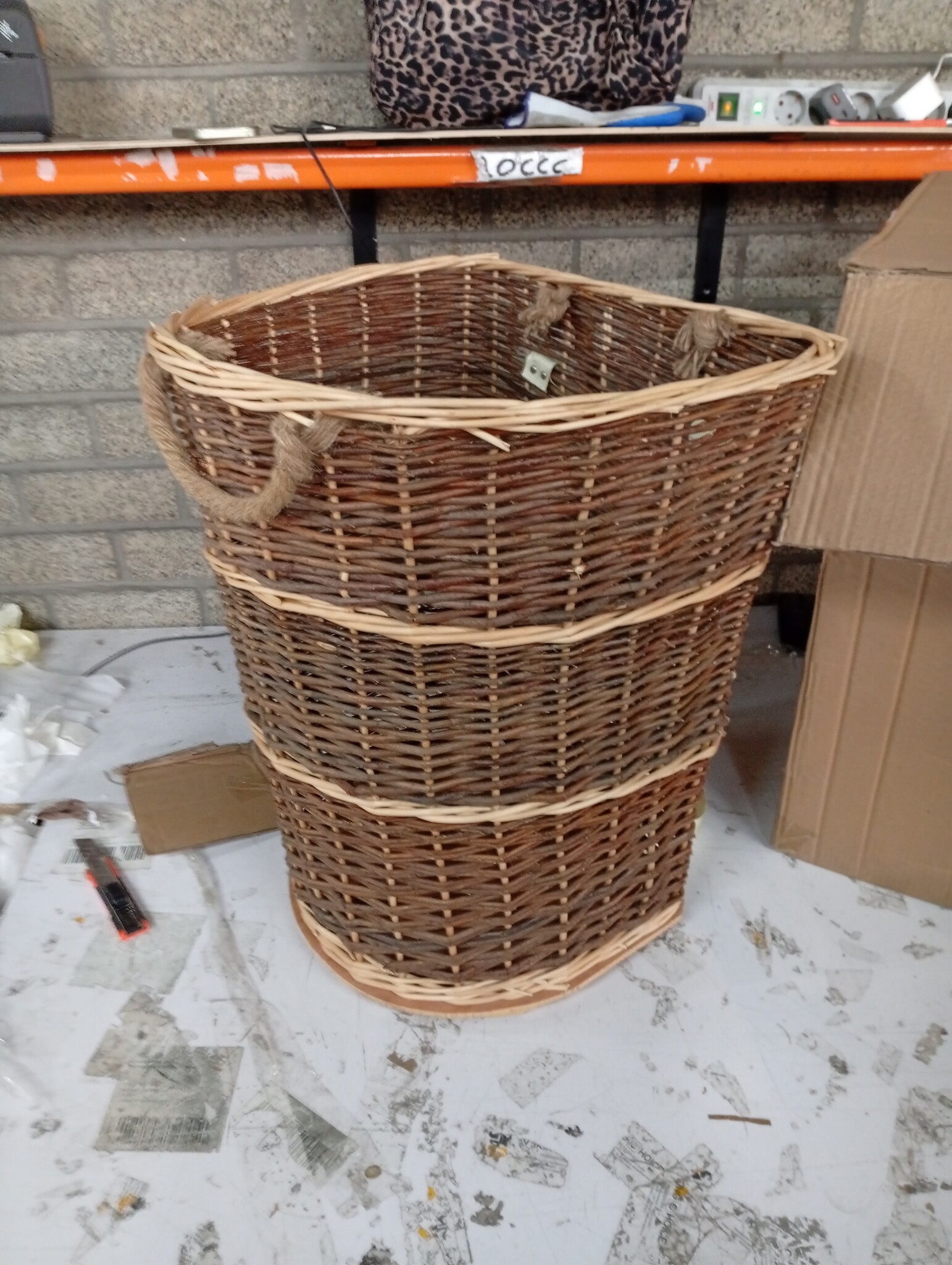 vidaXL Houtmand van Wilgenhout - 50x44x58cm - 53% Korting