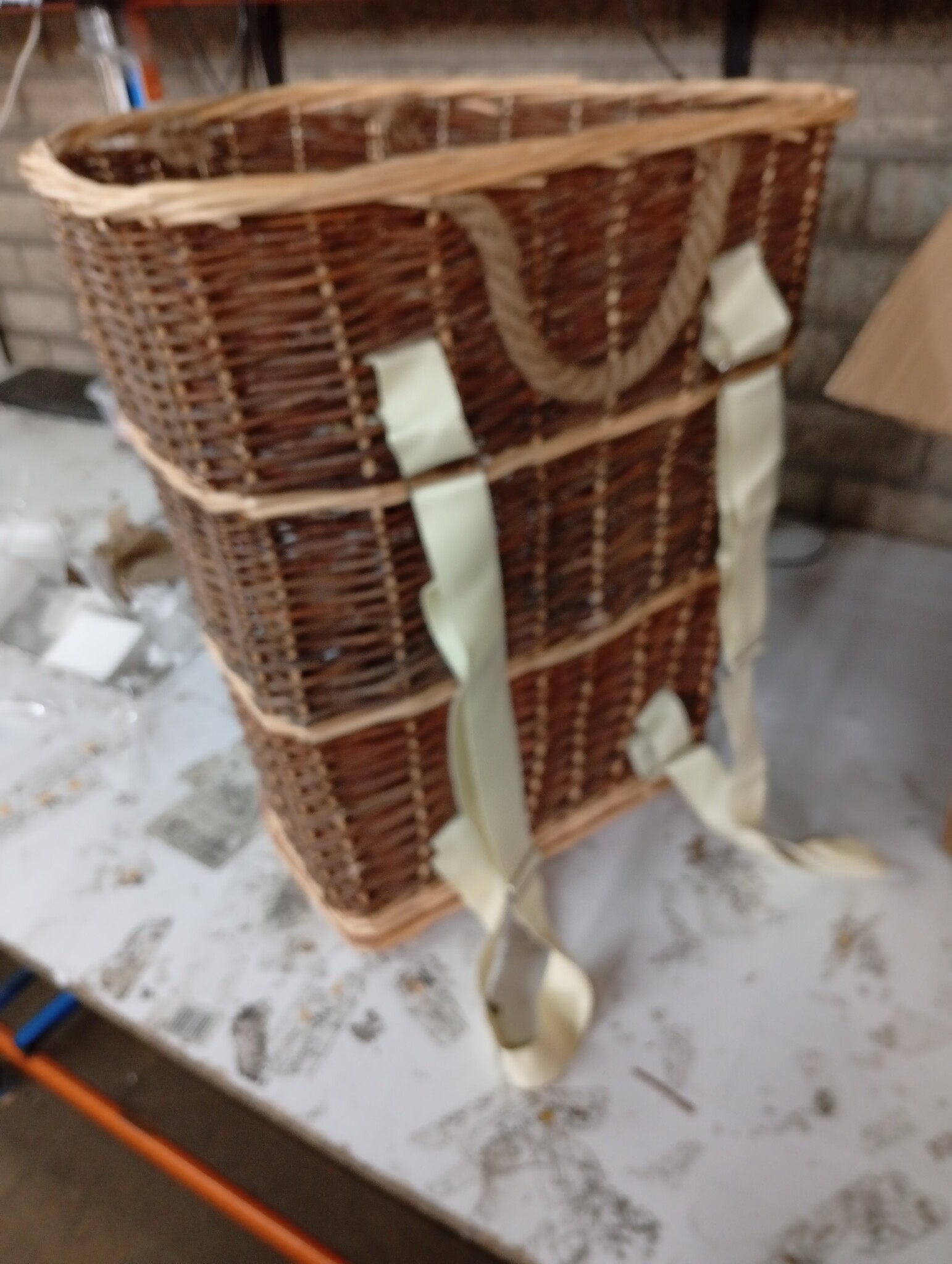 vidaXL Houtmand van Wilgenhout - 50x44x58cm - 53% Korting