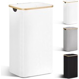 YOUDENOVA Slimme Wasmand Bamboe Wit - 85L - Nu 30% Korting!