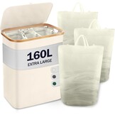 YOUDENOVA Slimme Wasmand Bamboe Wit - 85L - Nu 30% Korting!