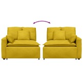 vidaXL Modulaire Bank Module - Geel - 40% Korting!