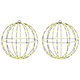 vidaXL Kerstbal 192 LED Warmwit Metaal - 54% Korting