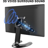 Prechen 24 inch Zwart Touchscreen Monitor, IPS FHD 1080P met HDMI, VGA, USB & 75Hz