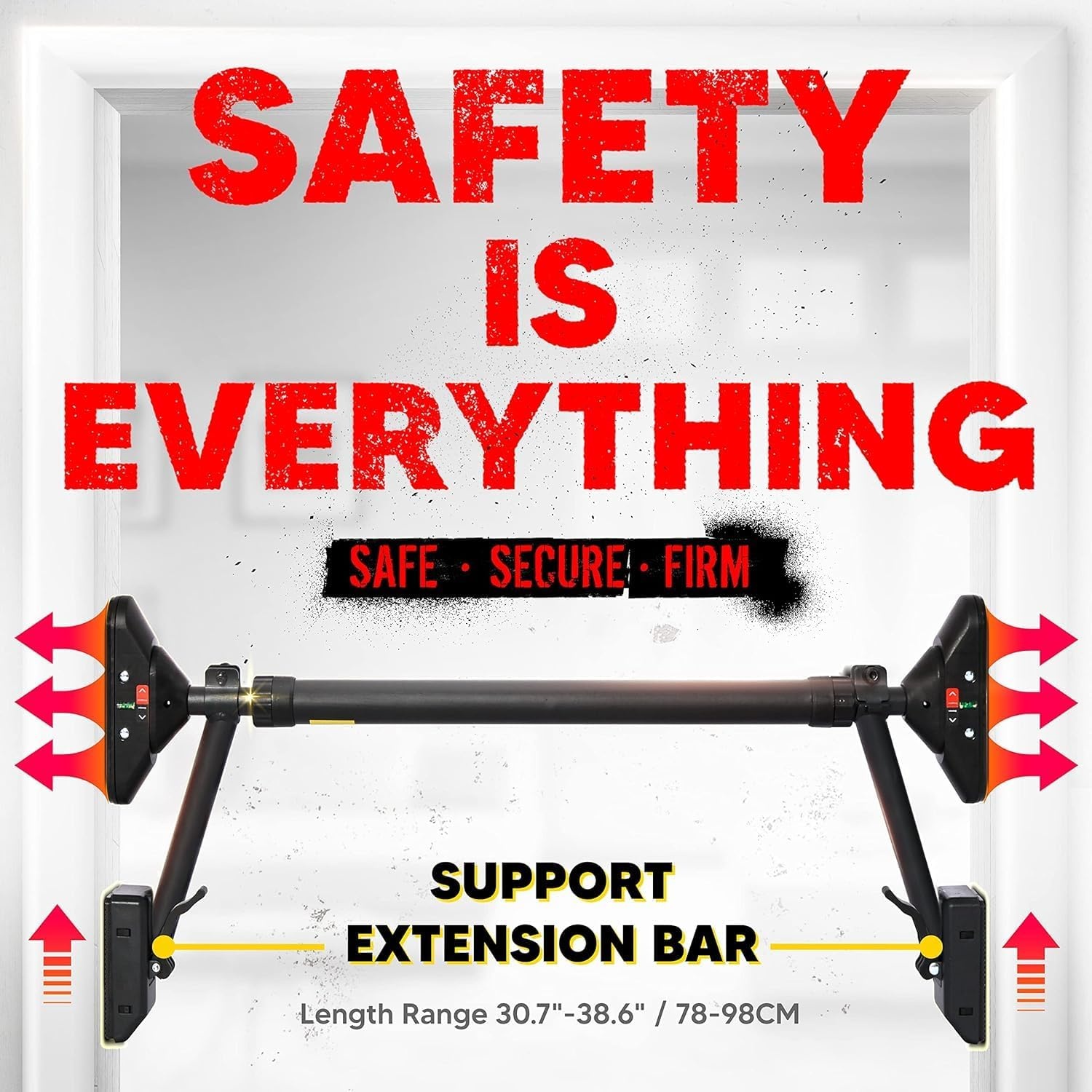 Zwarte Pull-up Bar (33% Korting) - Verstelbaar & Veilig