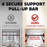 Zwarte Pull-up Bar (33% Korting) - Verstelbaar & Veilig