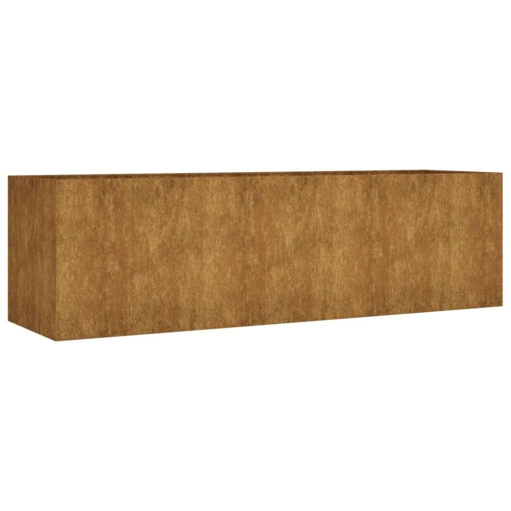 Verhoogde Plantenbak Cortenstaal 280x80x80cm - 35% Korting!