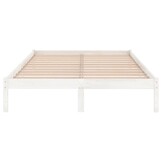 vidaXL Bedframe Grenenhout Wit 160x200cm - 40% Korting!