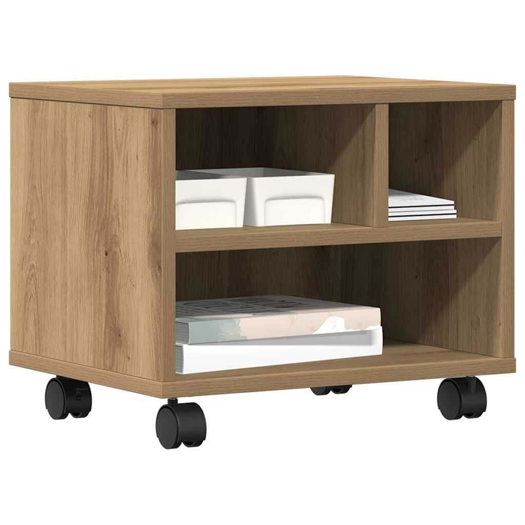 vidaXL Printerstand artisanaal eikenkleurig 41 x 32 x 33.5 cm