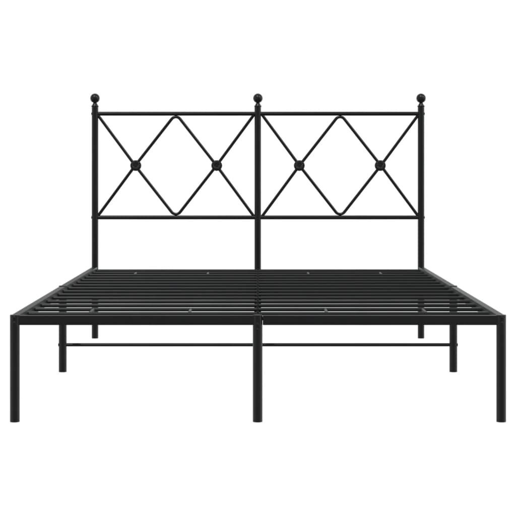 vidaXL Bedframe Metaal Zwart 120x200 cm - 33% Korting