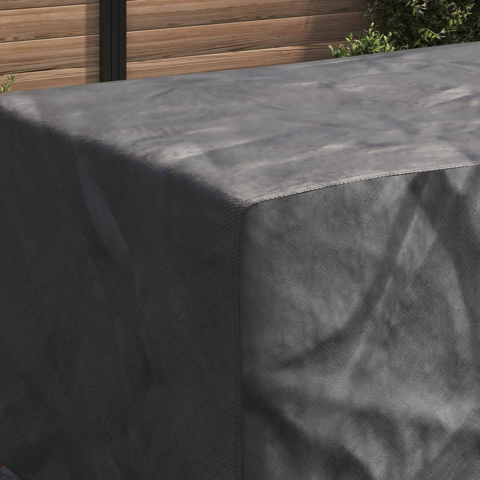 vidaXL Hoes Tuinmeubelen Zwart 270x110x70cm - 30% Korting