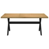 vidaXL Eettafel NOAIN Massief Hout - 180x90cm - 34% Korting!