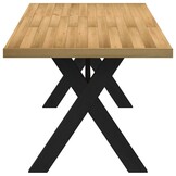 vidaXL Eettafel NOAIN Massief Hout - 180x90cm - 34% Korting!