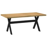 vidaXL Eettafel NOAIN Massief Hout - 180x90cm - 34% Korting!