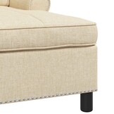 vidaXL Chaise Lounge Crème - 34% Korting - Nu Slechts 1 Beschikbaar!